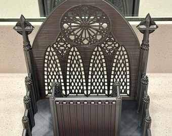 Organiseur de cathédrale gothique avec séparateur de chaire, fichier d'impression 3D
