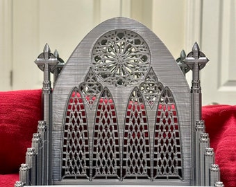 ゴシック大聖堂の小物入れトレイ 3D プリントファイル