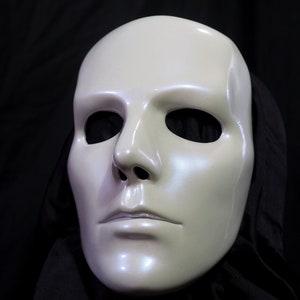 Custom Color Costume Masquerade Mask "The Orpheus". Automotive Porcelain Gloss Finish. Handmade Resin Mask.