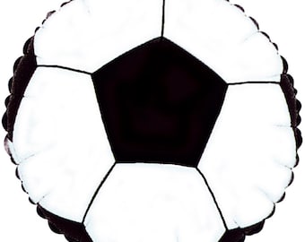 18” Foil soccer ball balloon | soccer birthday party decor | soccer theme party | sports theme birthday decor | sport party | soccer ball