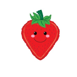Foil Strawberry Balloon, A Berry First Birthday, a Berry Sweet One Birthday, A Berry Sweet Baby Shower, DIY Strawberry Balloon Arch