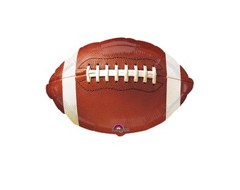 18” Foil Football Balloon, balloon, Football Party Decor, superbowl Balloon, NFL Themed Birthday, Football Birthday Decor