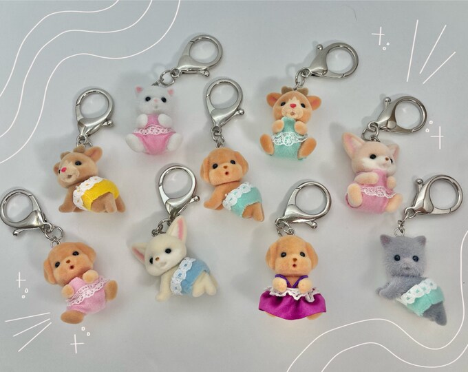 Baby Calico Critter Keychains - Etsy