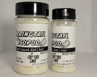 Aliments pour collemboles et isopodes | Poids net 6 oz et 3 oz