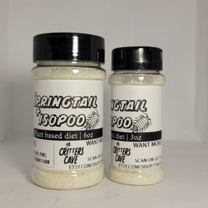 Springtail And Isopod Food | Net wt. 6oz and 3oz