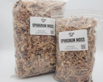 Neuseeland Long Fiber Sphagnum Moos | 1Q & 1G | Geringer Staub | Feuchträume | Springende Spinnen | Isopodn und Springschwänze | Die Höhle der Tierchen