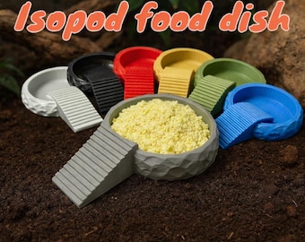 Rocky Isopod and Springtail Feeding Dish | Multiple Colors | TheCrittersCave