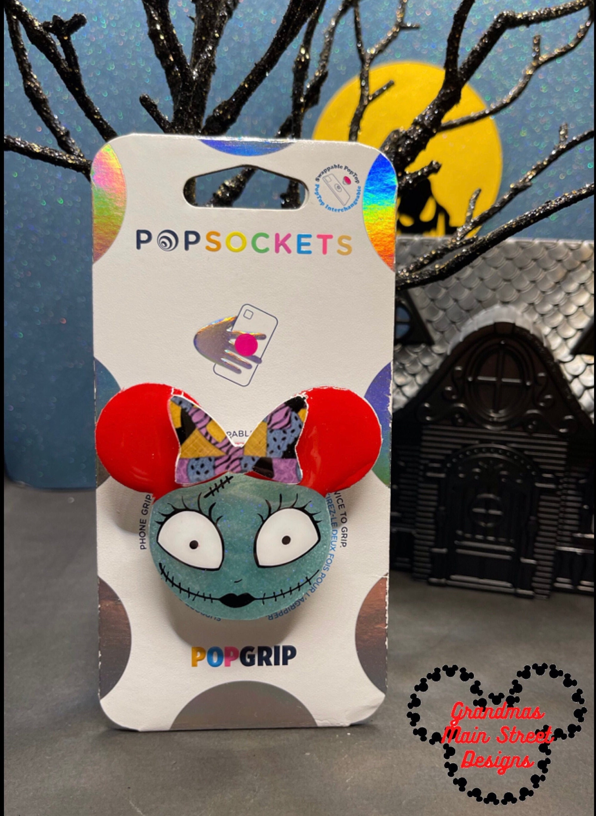 GLOW! Sally Inspired Disney PopSocket ®/Phone Grip/Badge Reel
