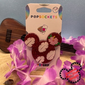 Op Lilo geïnspireerde Disney PopSocket®/telefoongreep/badgereel