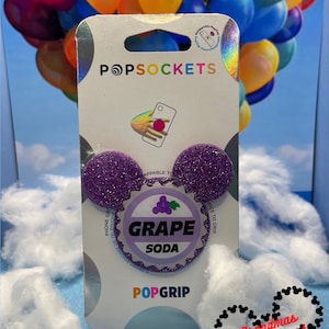 Grape Soda Inspired PopSocket ®/Phone Grip/Badge Reel