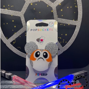 Porg Inspired Disney PopSocket ®/Phone Grip/Badge Reel