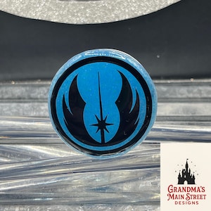 GLOW! Guardians of the Force Glow | Galactic Legends Collection | Glow-in-the-Dark Resin Phone Grip | Badge Reel