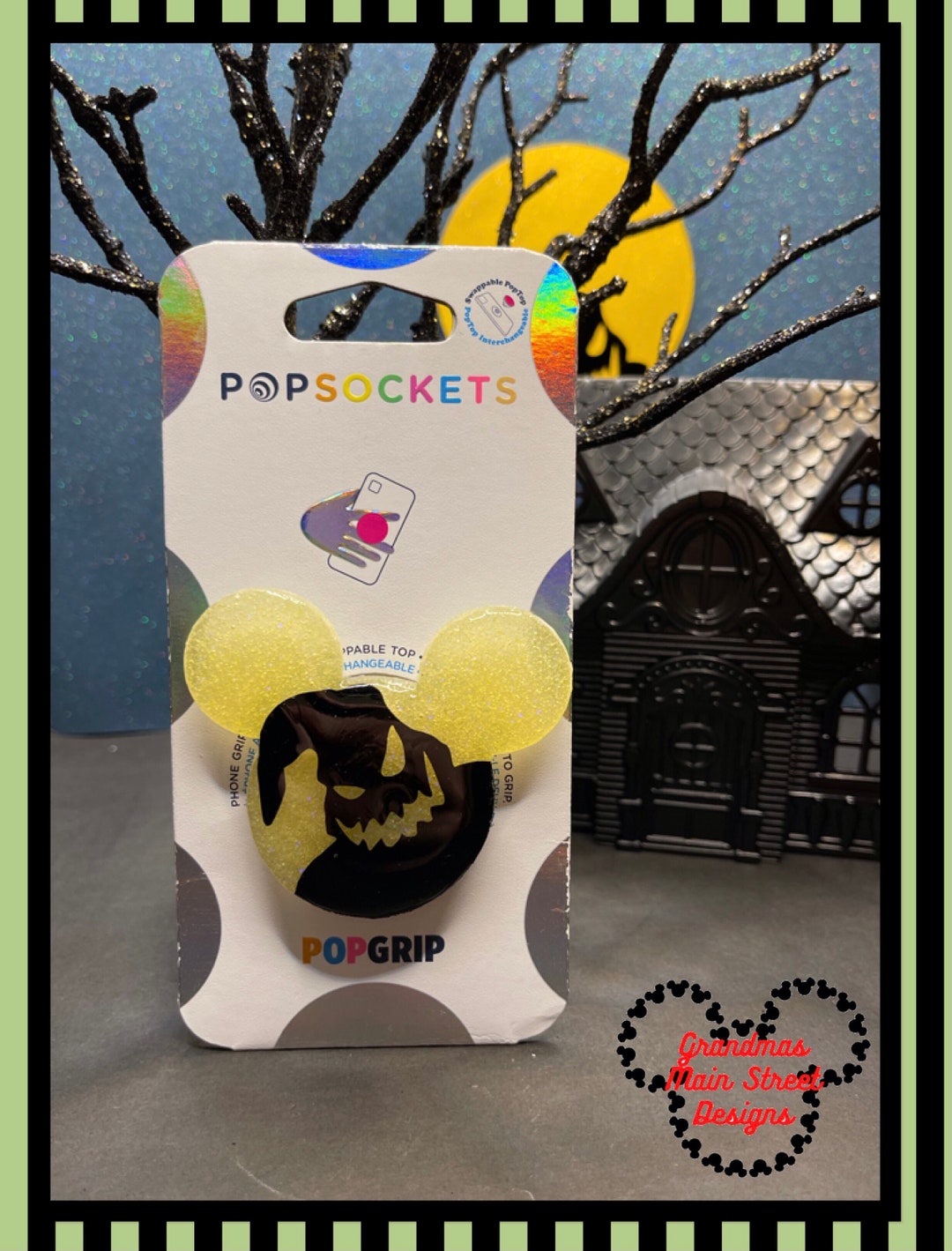 Oggie Boogie Inspired Disney Popsocket ®/phone Grip/badge Reel/keychain ...