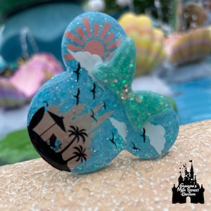 Summer Fun Castle Inspired PopSocket ®/Phone Grip/Badge Reel