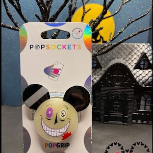 GLOW! Halloween Town Mayor Inspired PopSocket ®/Phone Grip/Badge Reel