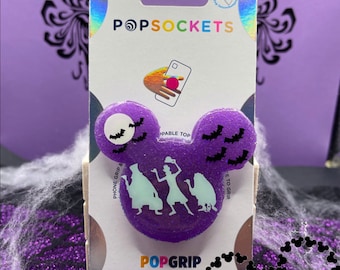GLOW! Hitchhiking Ghosts Inspired  PopSocket ®/Phone Grip/Badge Reel