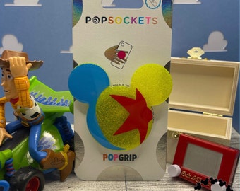 Playtime Legend | Toy Box Adventures Collection Phone Grip | Handmade Resin Phone Grip | Badge Reel
