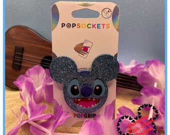 Stitch Inspired Disney PopSocket ®/Phone Grip/Badge Reel/Keychain