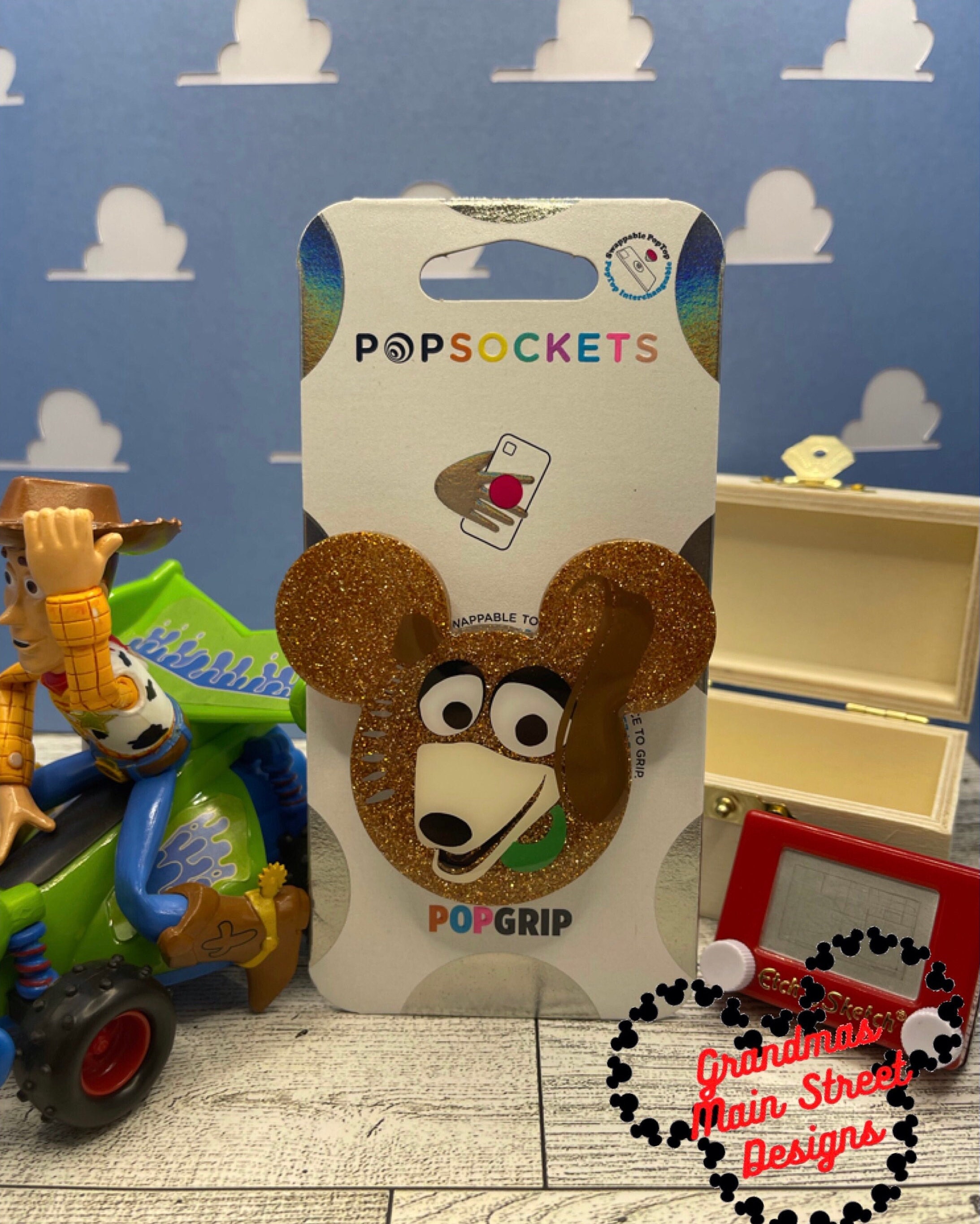 Slinky Dog Inspired Popsocket®/phone Grip/badge Reel - Etsy