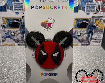 PopSocket®/Agarre para teléfono/Carrete de insignia inspirado en Deadpool