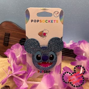 Stitch Inspired Disney PopSocket ®/Phone Grip/Badge Reel