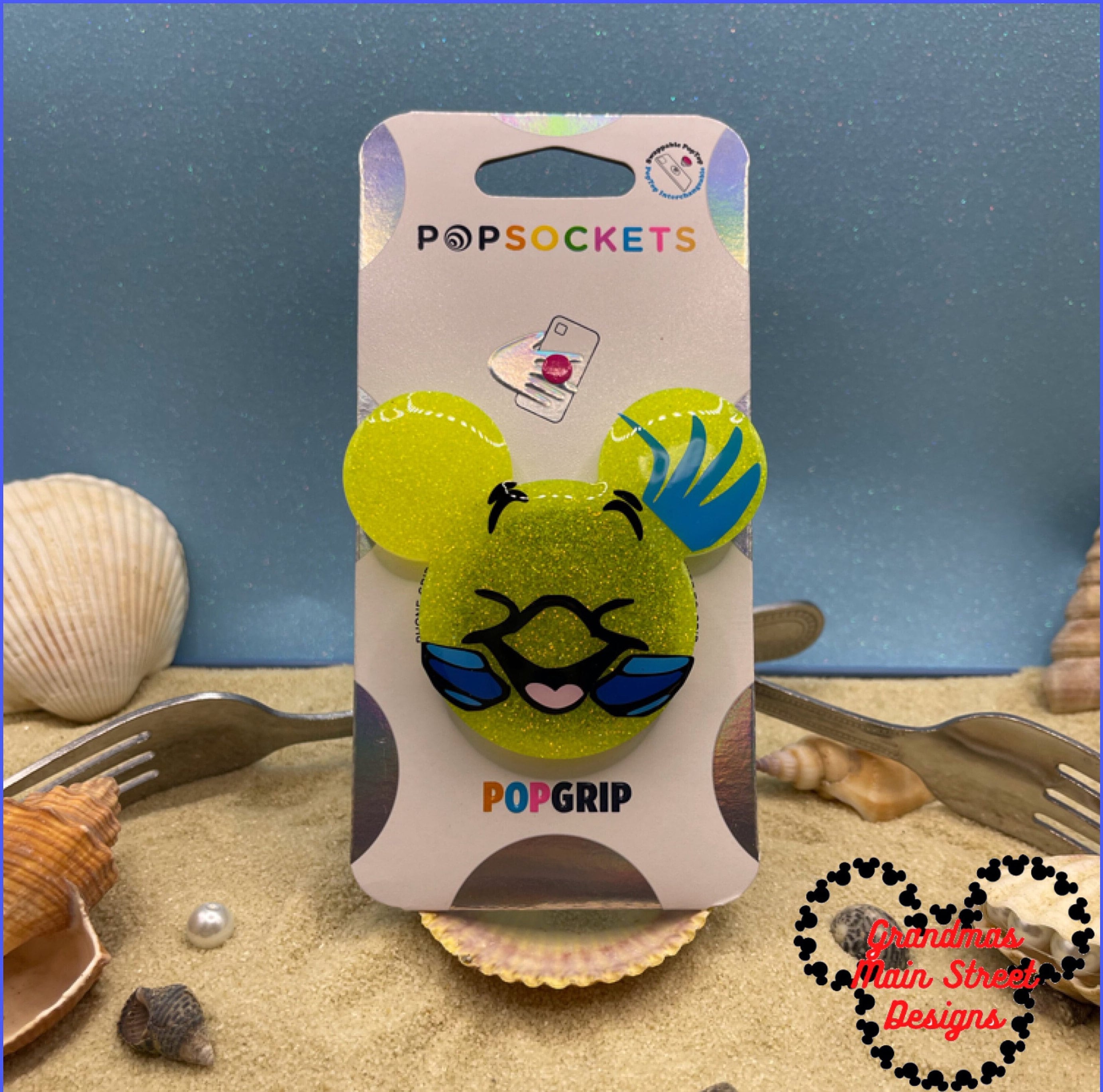 PopSockets PopGrip Adesivo: Acquerello Verde Acqua, Grip Intercambiabile Per Cellulare