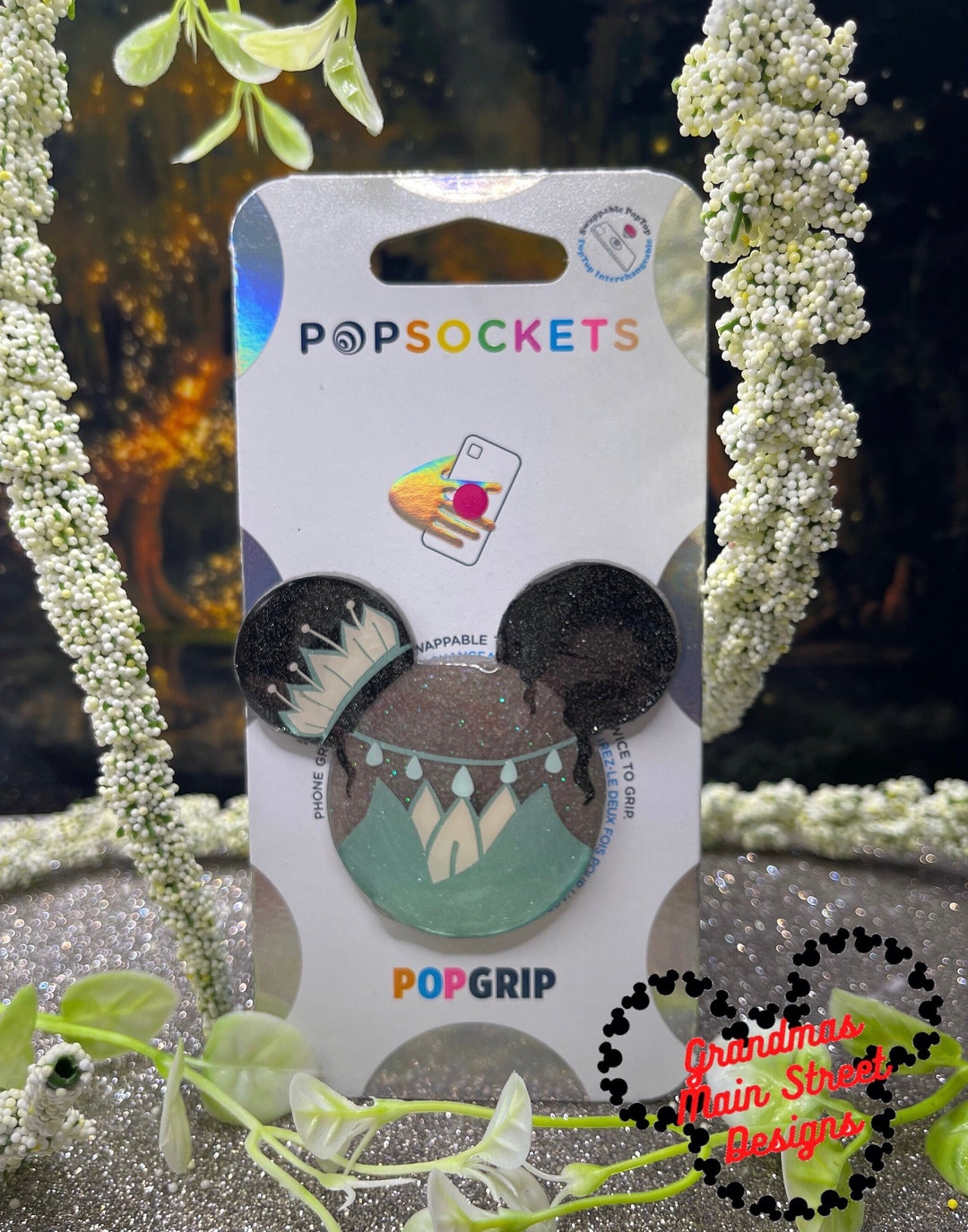 Tiana Inspired Disney Popsocket ®/phone Grip/badge Reel