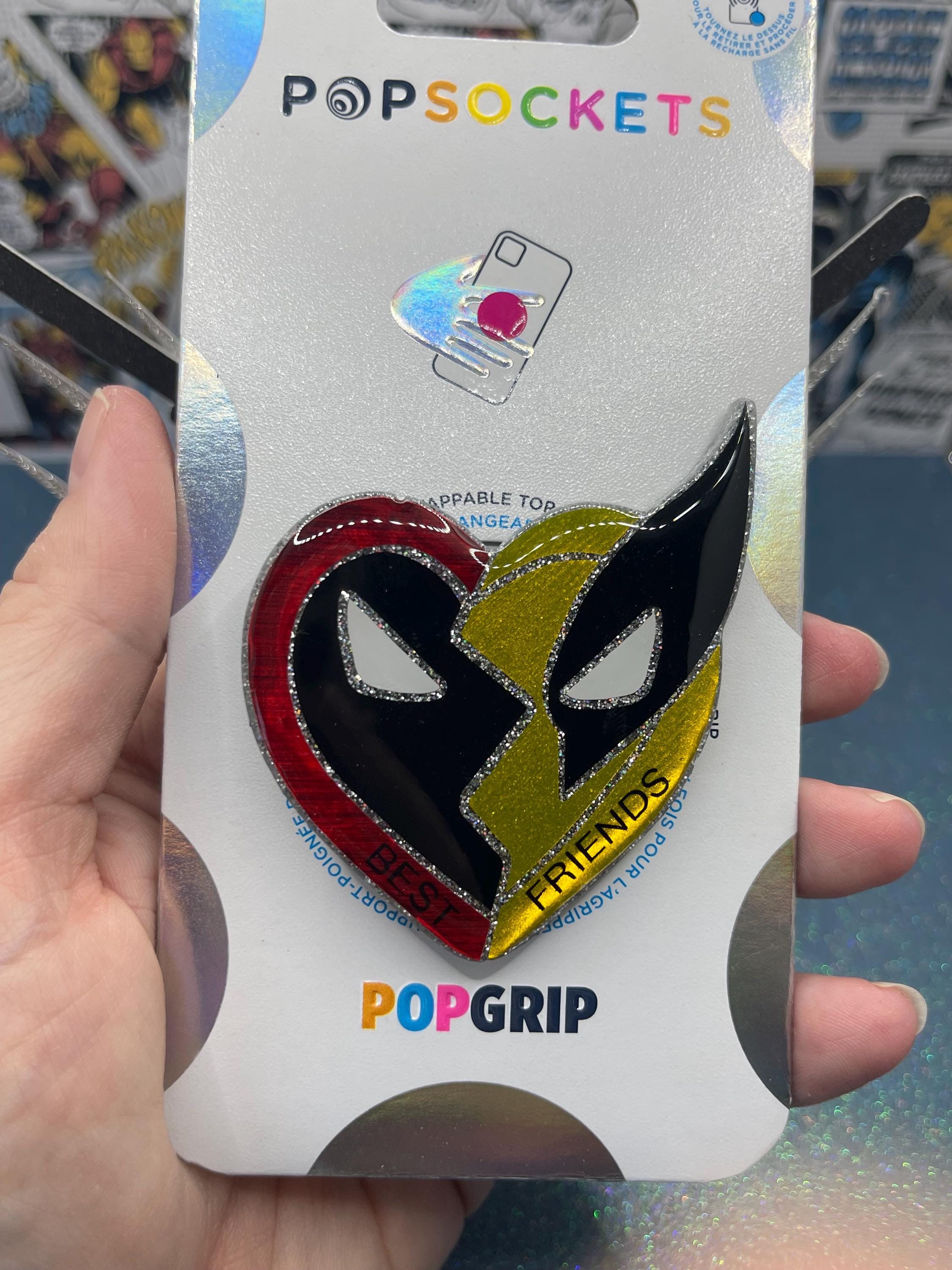 Deadpool Popsocket Deadpool X Wolverine Inspired Popsocket/phone Grip/badge Reel - Etsy