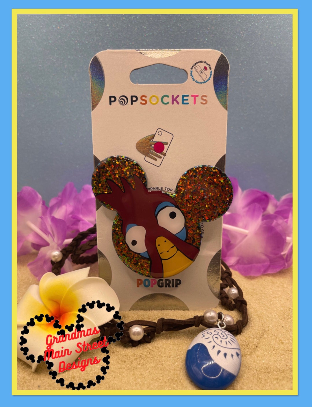 Hei Hei Inspired Popsocket ®/phone Grip/badge Reel/keychain - Etsy
