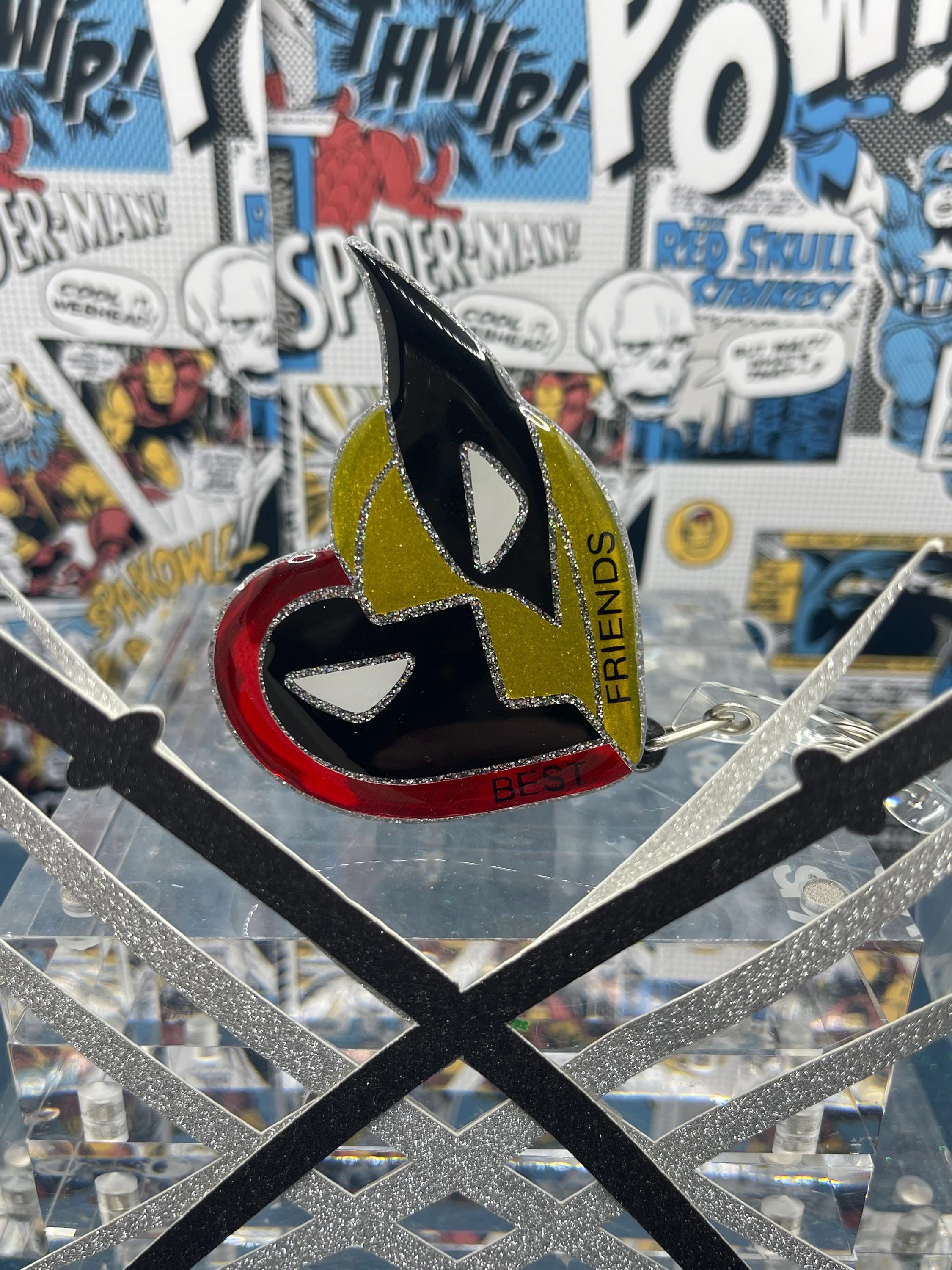 Deadpool Popsocket Deadpool X Wolverine Inspired Popsocket/phone Grip/badge Reel - Etsy