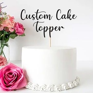 Custom Acrylic Cake Topper| Charms | Custom Cake Topper|  Line Art Silhouette cake Topper | Special Request