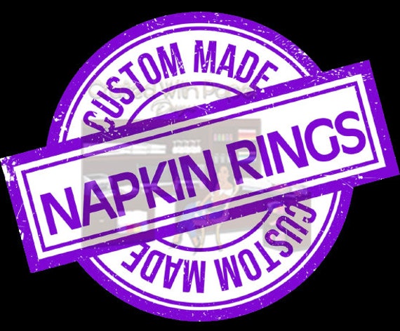 Twelve (12) custom Acrylic Napkin Rings, Laser Cut Napkin Rings, Napkin  Rings