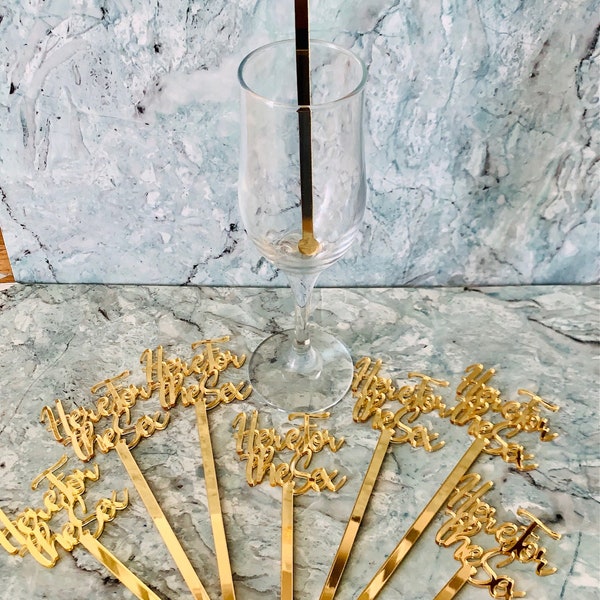 Laser Cut Wedding Swizzle Stick Etsy
