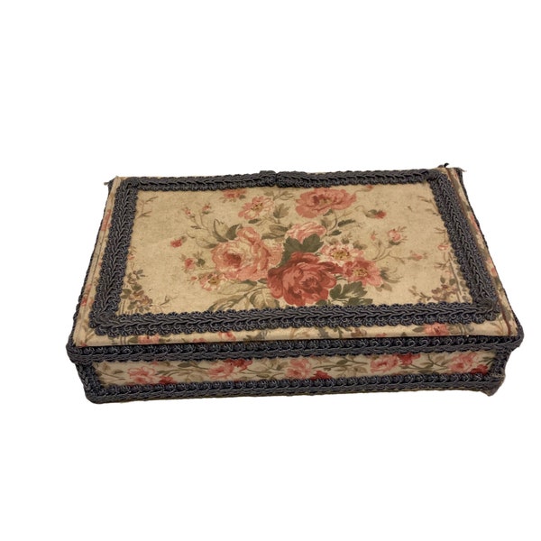 Vintage Fabric Box Etsy