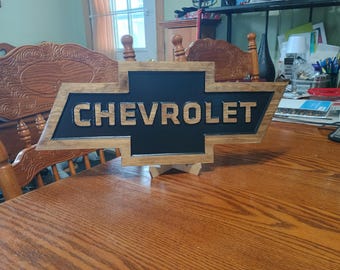 Chevrolet Engraved Wood Sign