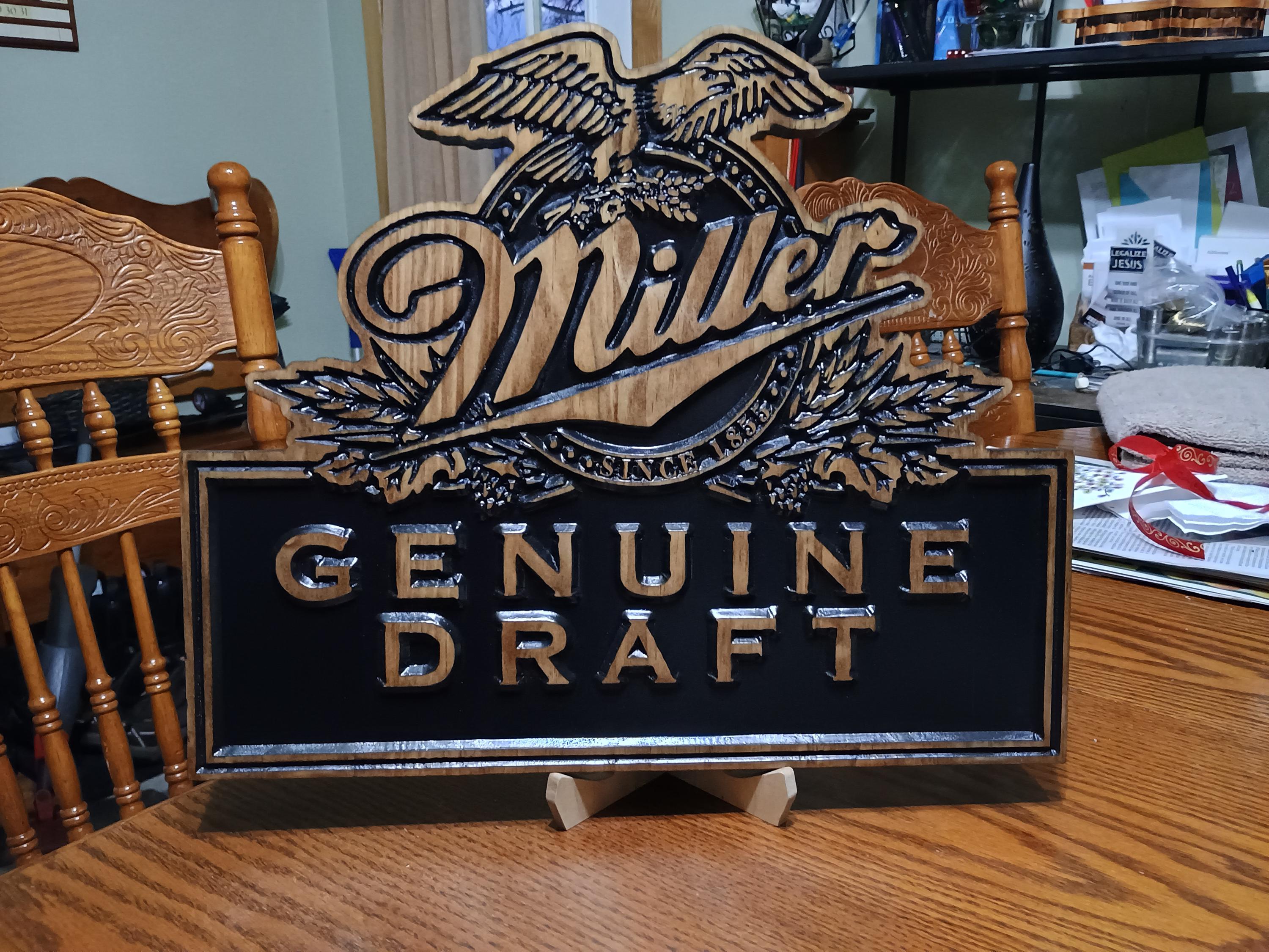 Miller Genuine Sign - Etsy