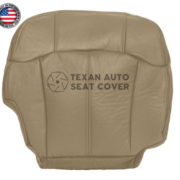 thumbnail image 2 of 1999-2002 Chevy Silverado Synthetic Leather Seat Covers – Tan – Front Bucket With Headrest 2 of 4