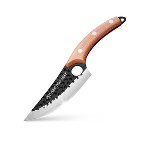 Camping Knife with Personalized Engraving - Great for Meat, Vegetables and All Outdoor Activity - Awesome Gift