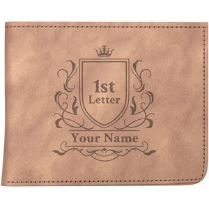 Engraved Leather Wallet for Men - Personalized Gifts - Customized Gifts for Him - Gift for Boyfriend, Perfect Retirement Gifts for Men