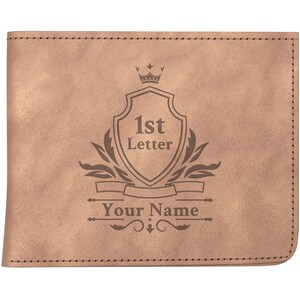 Engraved Leather Wallet for Men - Personalized Gifts - Customized Gifts for Him - Gift for Boyfriend, Perfect Retirement Gifts for Men