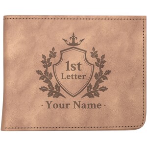 Engraved Leather Wallet for Men - Personalized Gifts - Customized Gifts for Him - Gift for Boyfriend, Perfect Retirement Gifts for Men