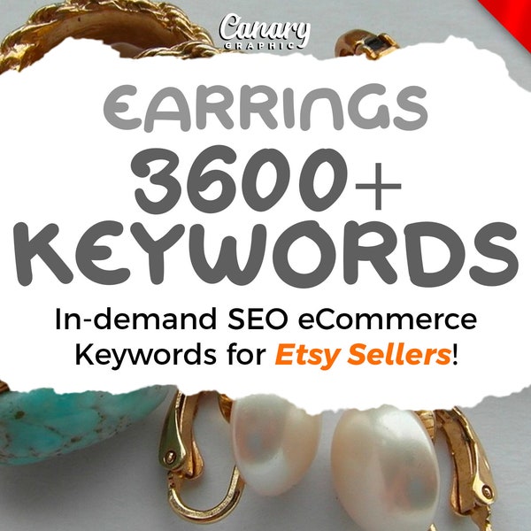 Keywords List for Earring Sellers, Etsy Keywords for Jewelry, Ear Ring Keywords, Etsy SEO Keyword Research, Jewellry Jewellery Keywords