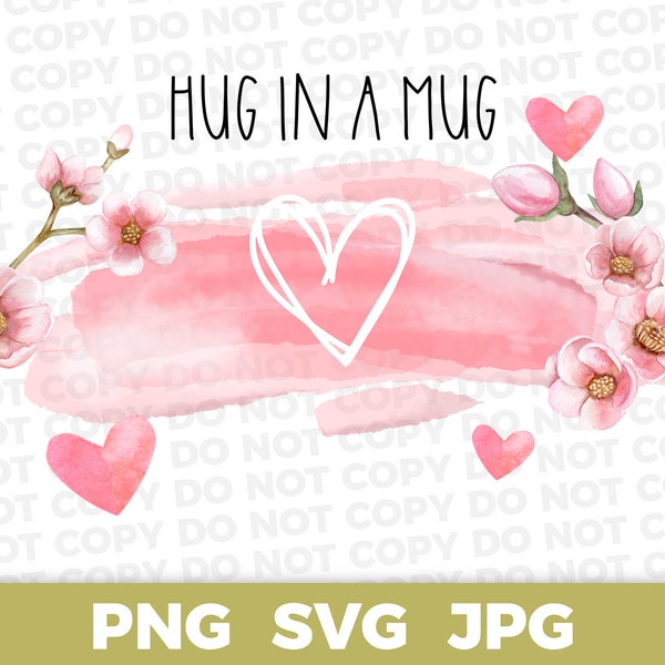 Hug Mental Health Mug Design trending png svg jpg, bestselling Emotional Support Pink PNG SVG tumbler T shirt svg funny svg png sublimation