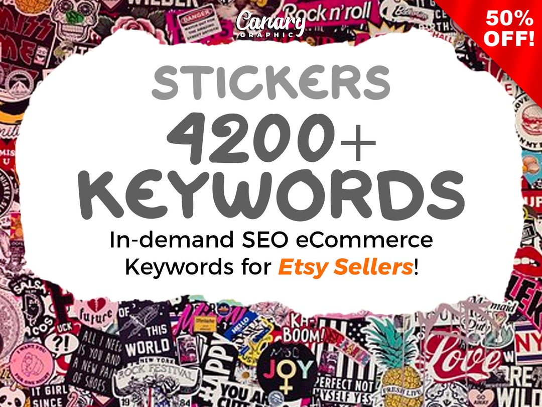 SEO and Keywords for Stickers, 4200 Sticker & Vinyl Keywords List ...