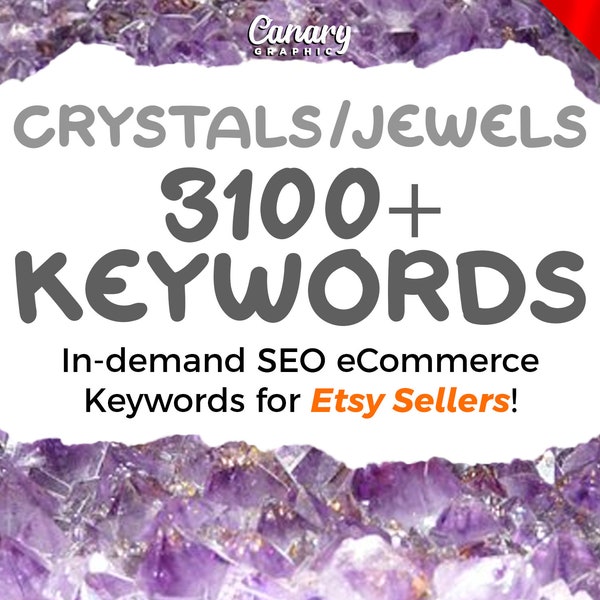 Keywords List for Crystals Sellers, Etsy Keywords for Jewelry, Crystals Keywords, Etsy SEO Keyword Research, Stones Jewellery Keywords