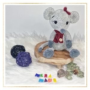 Mouse Mena crochet pattern German (by Häkelträumechen)