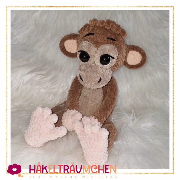 Monkey Rappo crochet pattern German (by Häkelträumechen)