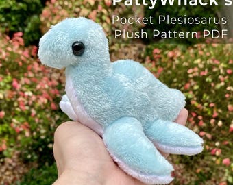 Dino Plesiosaurs Plush Sewing Pattern + Instructions