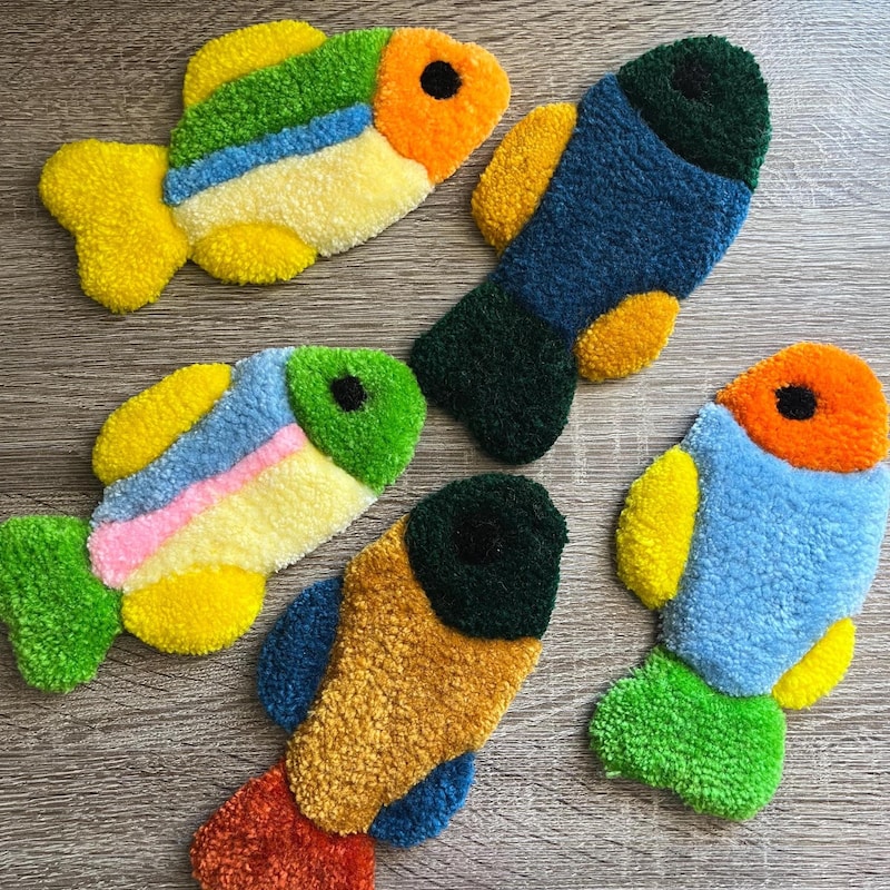 Fish Rug Handade Rugs With Fish Theme - Etsy
