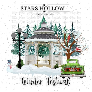 Sterren Hol Winter Festival PNG| ORIGINELE ONTWERPER | Cadeau Gilmore Girls Tumbler Sweatshirt Mok Kussen Sublimatie Gazebo Truck Bomen Png